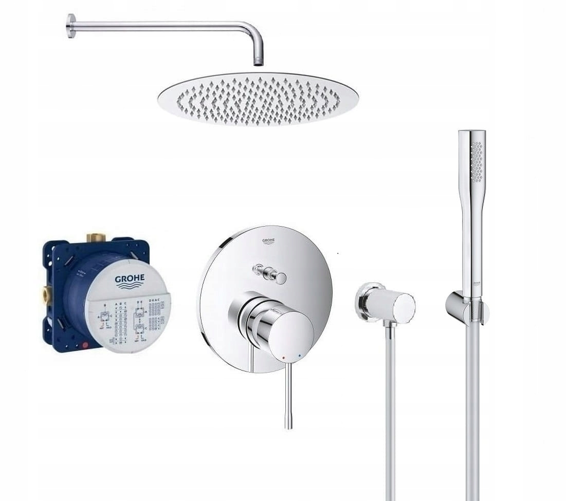 Grohe Essence podomietková vaňová a sprchová batéria, chróm + 5 ďalších produktov